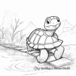 Adventurous Turtle Journey Coloring Pages 4