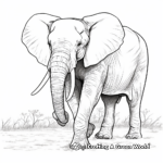 African Elephant Coloring Sheets 3