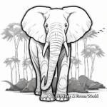 African Forest Elephant Coloring Pages for Artists 2