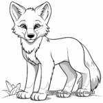 African Grey Wolf Coloring Pages 2