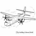 Air Force Plane Veterans Day Coloring Pages 2