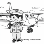 Air Force Plane Veterans Day Coloring Pages 3