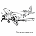 Airforce Jet Coloring Pages for Children 2