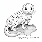 Albino Leopard Gecko Coloring Pages 1