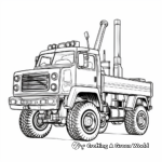 All Terrain Crane Truck Coloring Pages 1