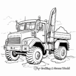 All Terrain Crane Truck Coloring Pages 4