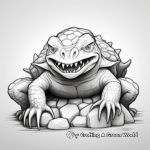 Alligator Snapping Turtle Coloring Pages 4