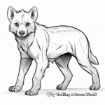 Alluring Female Hyena Coloring Pages 1
