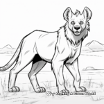 Alluring Female Hyena Coloring Pages 3
