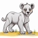 Alluring Female Hyena Coloring Pages 4