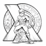Alphabet Superheroes Coloring Pages 1
