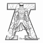 Alphabet Superheroes Coloring Pages 2