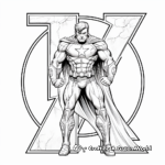Alphabet Superheroes Coloring Pages 4
