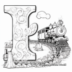 Alphabet Train Coloring Pages 1