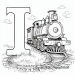 Alphabet Train Coloring Pages 4