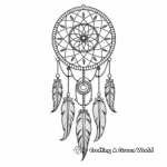 Alternative Geometry Dream Catcher Coloring Pages 3