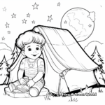 Amazing Camping Under The Stars Coloring Pages 2