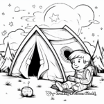Amazing Camping Under The Stars Coloring Pages 4