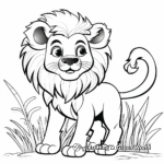 Amazing Lion Coloring Pages 3