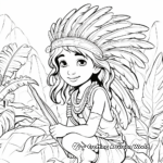 Amazon Rainforest Feather Coloring Pages 3