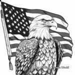 American Flag and Eagle Coloring Pages 3
