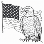 American Flag and Eagle Coloring Pages 4