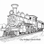 American Old West Steam Locomotive Coloring Pages 2