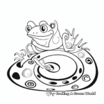 Amphibian Life Cycle: Frog Coloring Pages 4