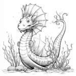 An Imposing Frilled Sea Dragon Coloring Pages 4