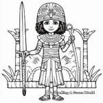 Ancient Egyptian Sword Coloring Pages 3
