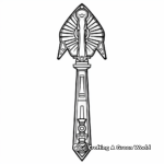 Ancient Egyptian Sword Coloring Pages 4