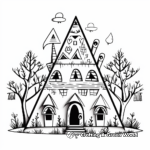Ancient Haunted Pyramid Coloring Pages 3