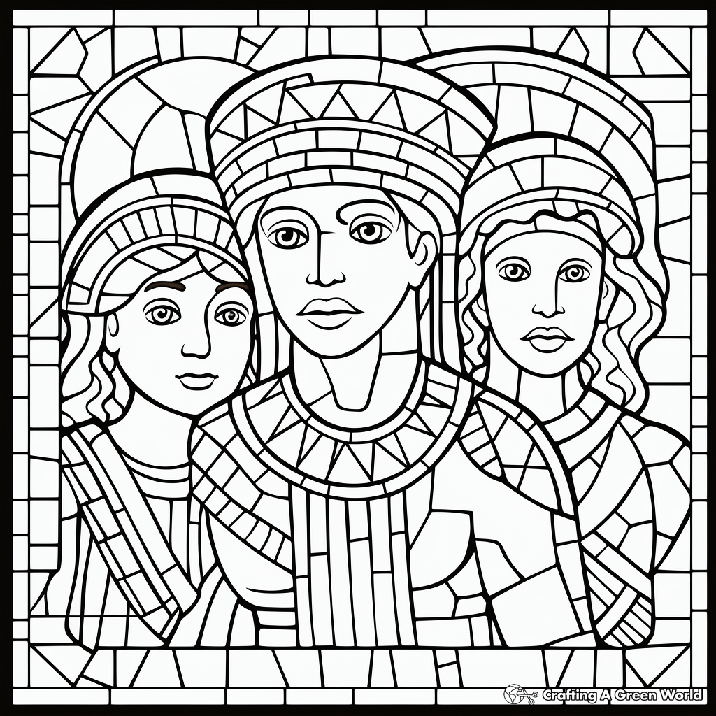 Printable Mosaic Coloring Pages For Adults Roman Mosaic Printable Mosaic Coloring Pages For Adults Roman Mosaic