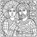 Ancient Mosaic Coloring Pages 3