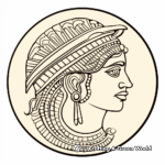 Ancient Persian Gold Coin Coloring Pages 3
