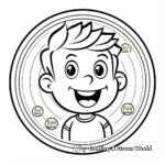 Animated Cartoon Gold Coin Coloring Pages 2