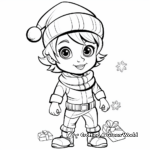 Animated Christmas Characters Coloring Pages 1