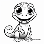 Animated Gecko Coloring Pages For Kids 2