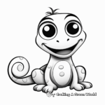 Animated Gecko Coloring Pages For Kids 3