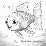 Animated Rainbow Fish Coloring Pages 4