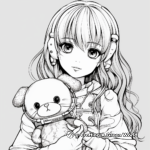 Anime Doll Coloring Pages for Teens 2