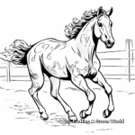 Appaloosa Horse Racing Action Coloring Pages 3