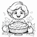 Apple Pie Thanksgiving Sign Coloring Pages 3