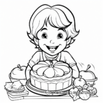 Apple Pie Thanksgiving Sign Coloring Pages 4