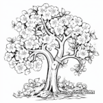Apple Tree Coloring Pages: From Blossom to Fruit 2