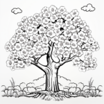 Apple Tree Coloring Pages: From Blossom to Fruit 3