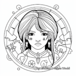 Aquarius and Other Zodiac Signs Mixed Coloring Pages 4