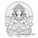 Aquarius Goddess Coloring Pages for Adults 4