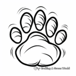 Aquatic Animal Paw Print Coloring Pages 2