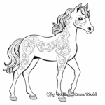 Arabian Foal Coloring Pages for Kids 4